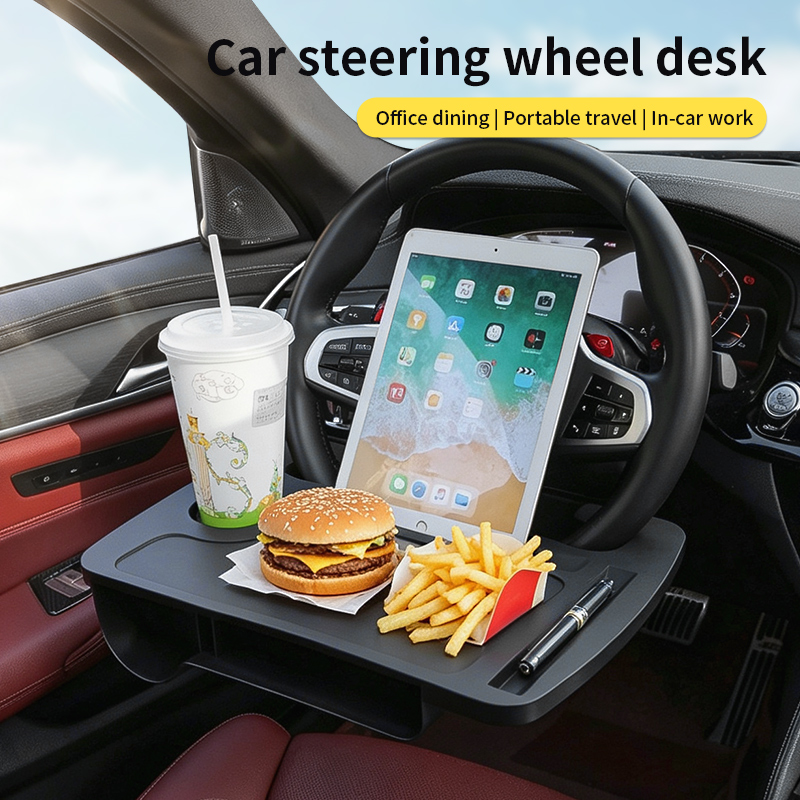 Travel Accessories Holder - Многофункциональный столик-поднос 2-в-1 на руль автомобиля: