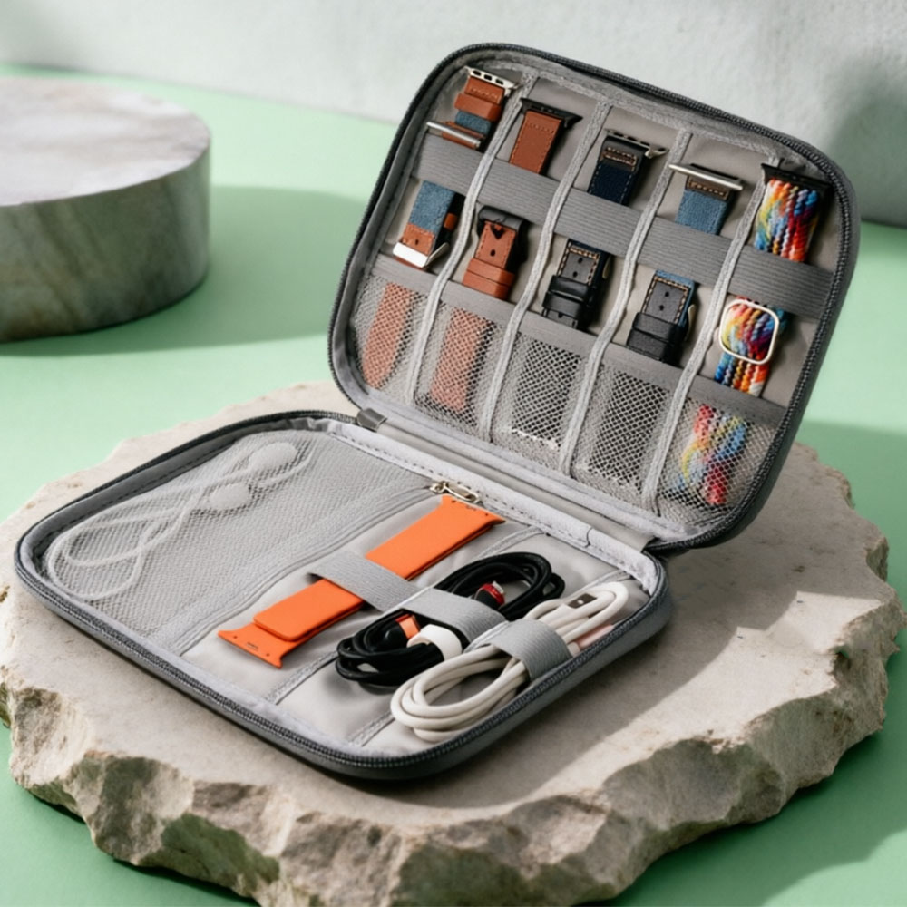 Travel Accessories Apple - Чехол-органайзер для ремешков Apple Watch: дорожный