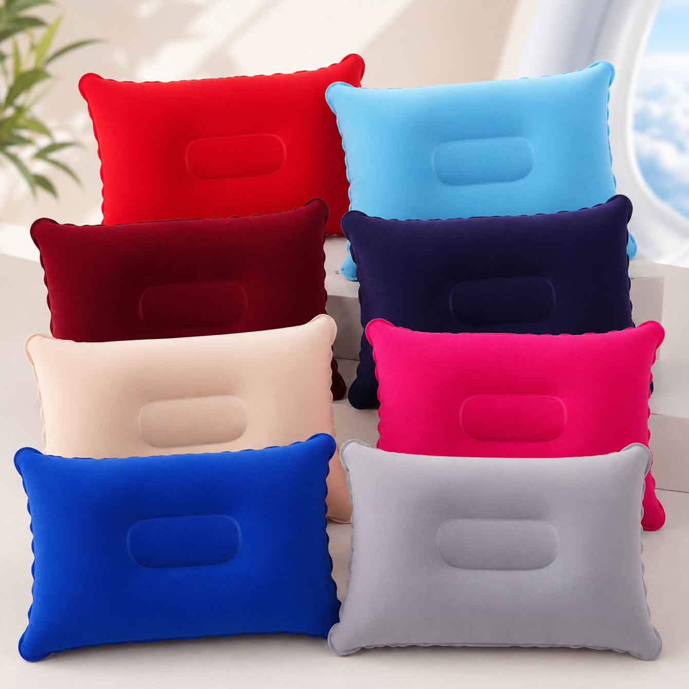 Travel Pillow Inflatable - Набор из 2 ультралегких надувных подушек: