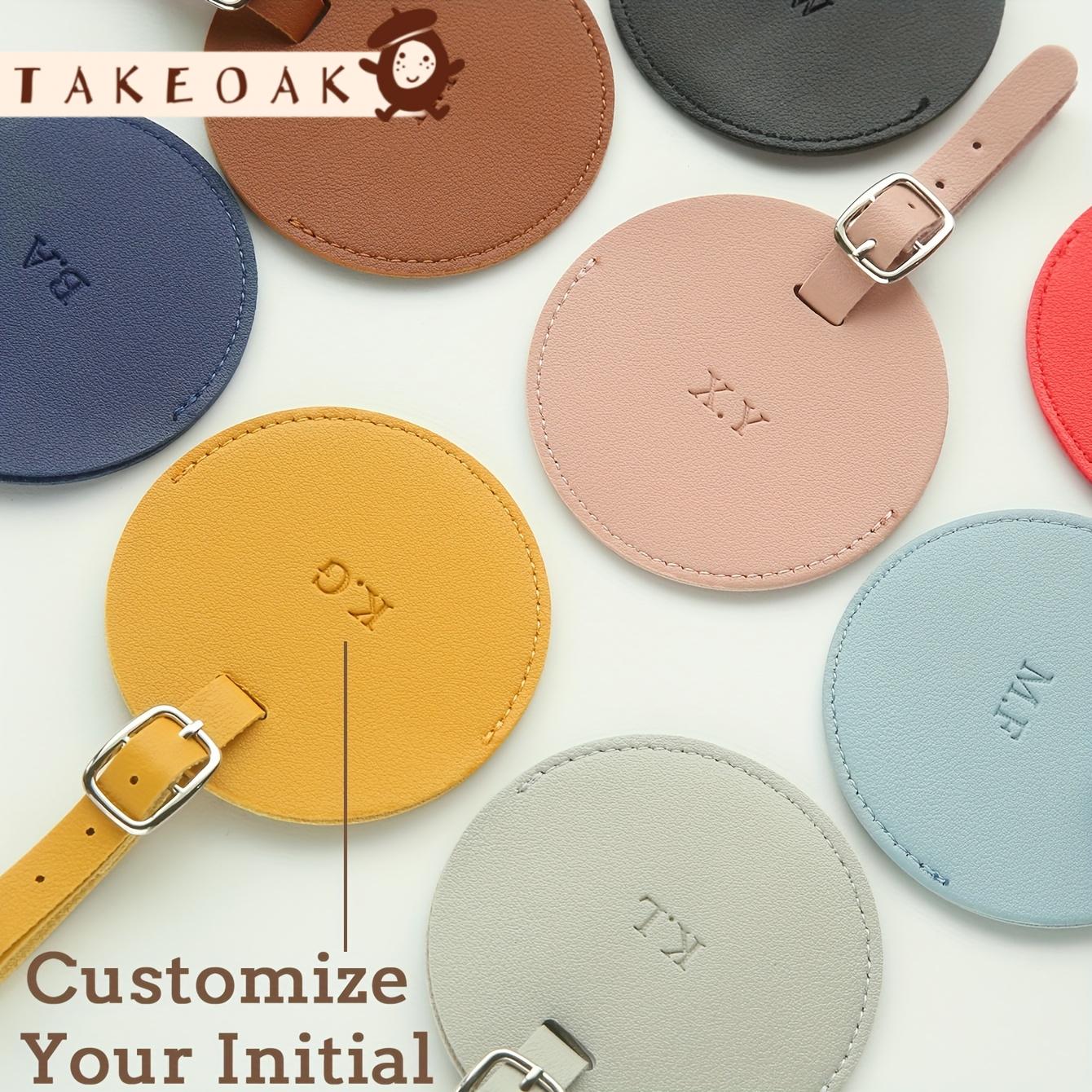 Travel Accessories Overseas - Персонализированная кожаная бирка для багажа с
