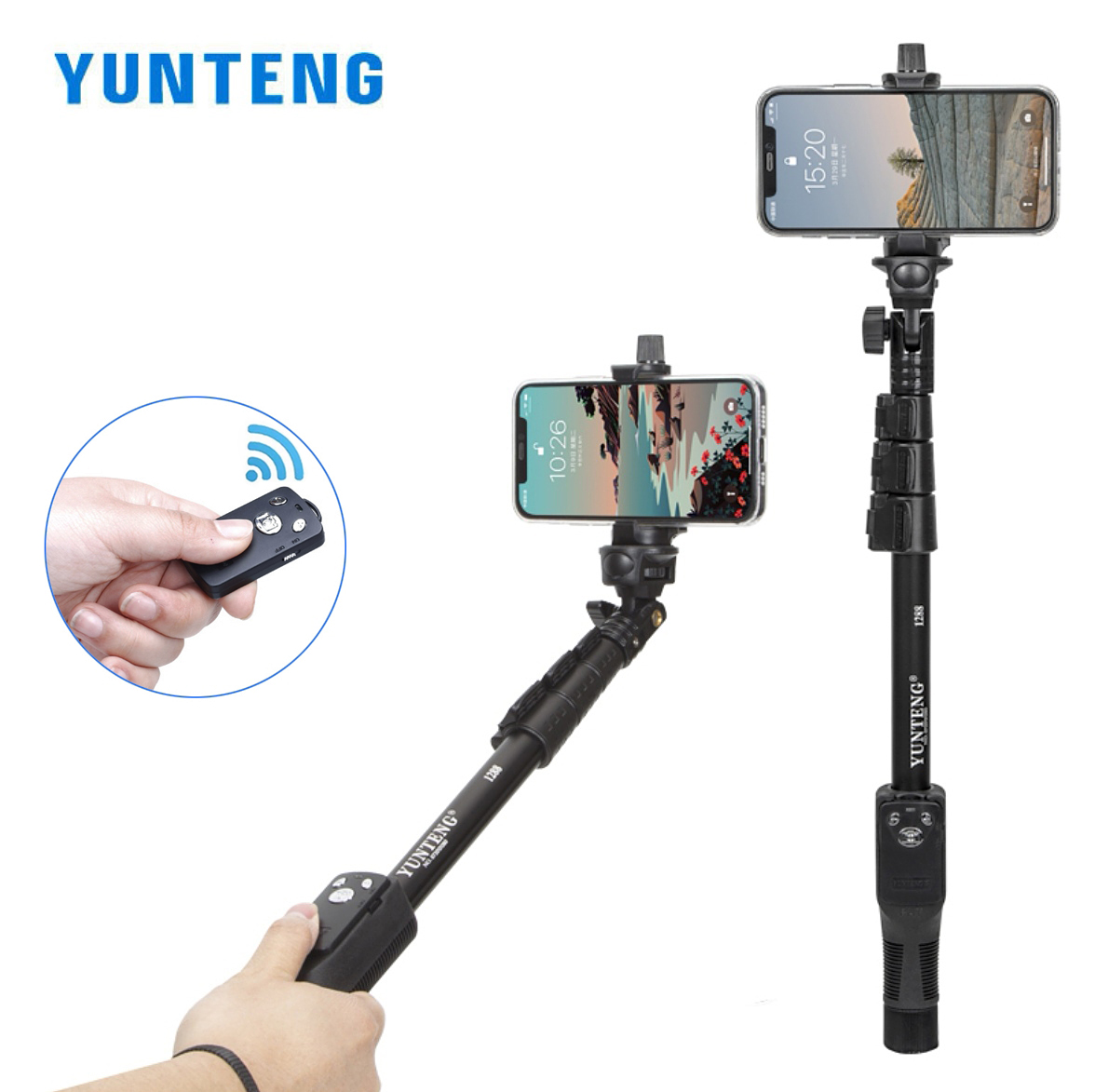 Travel Video Accessories - Монопод для селфи YUNTENG 1288, ручной