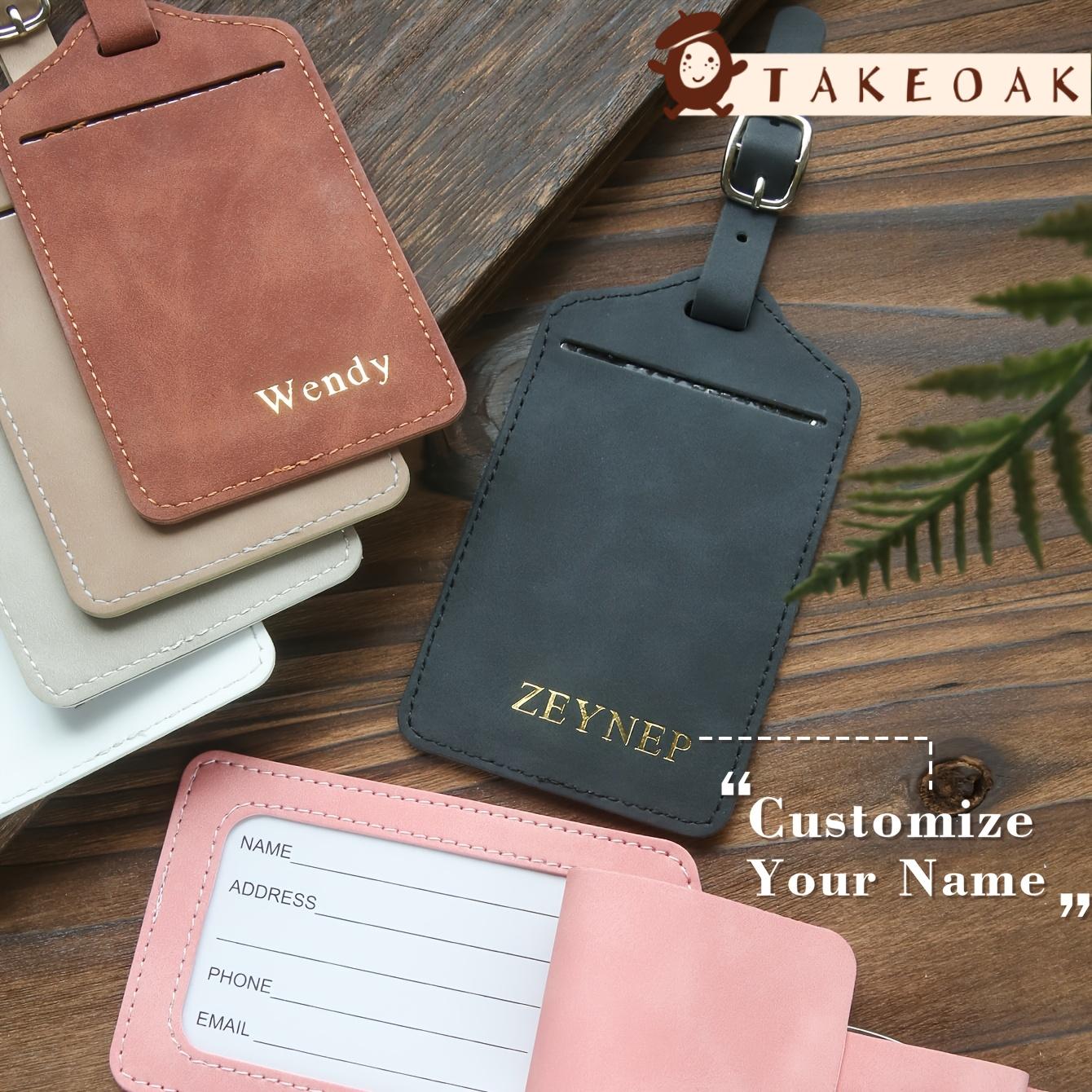 Travel Accessories Overseas - Ретро-багажная бирка из матовой мягкой кожи
