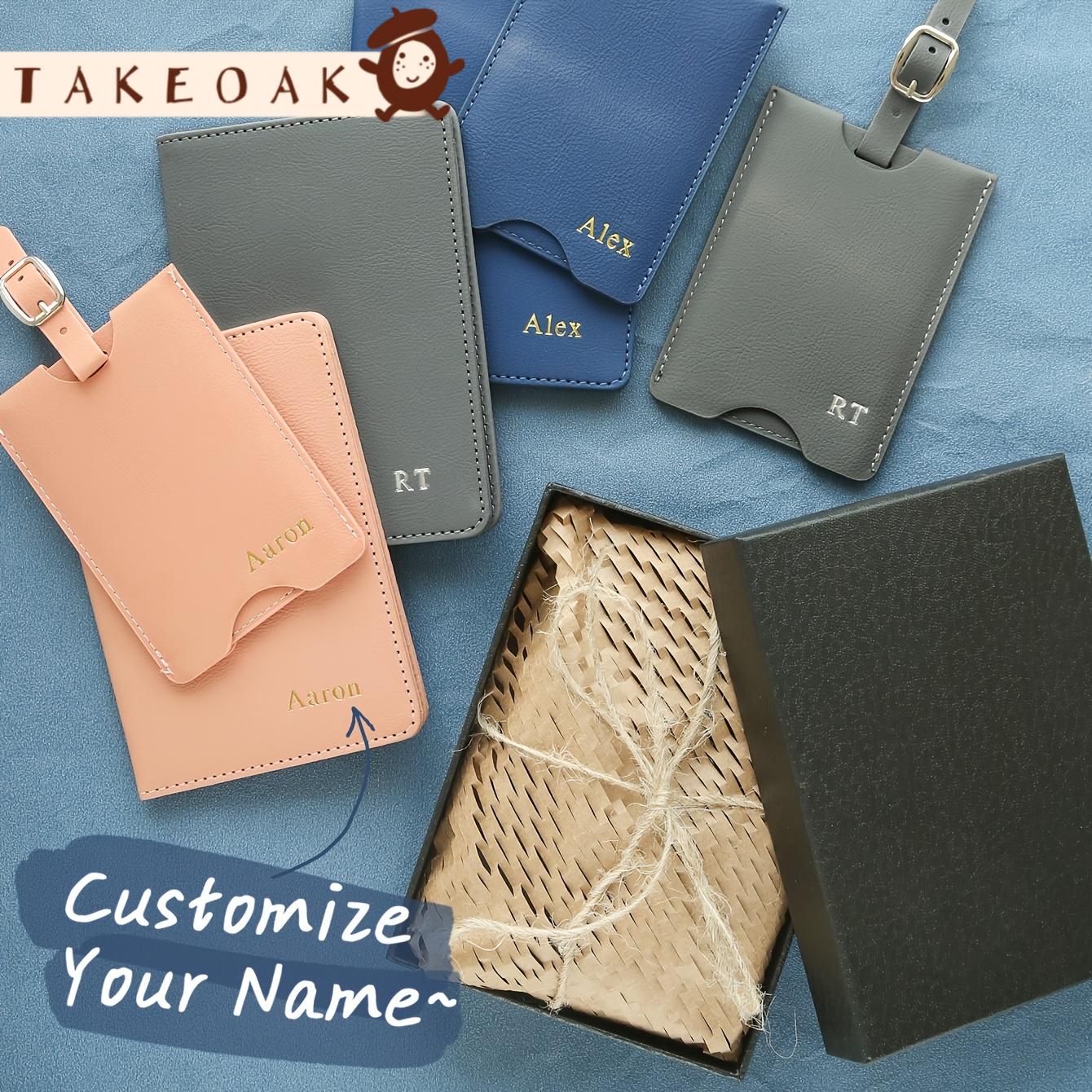 Travel Accessories Overseas - Персонализированный кожаный кошелек для паспорта с
