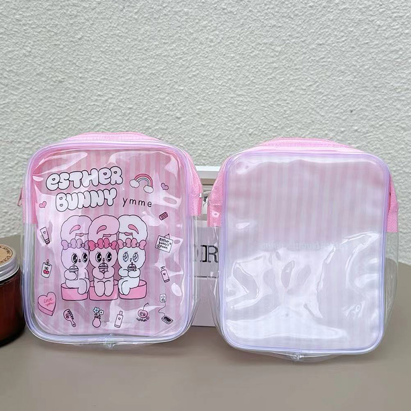 Милая прозрачная косметичка Es – обзор и цена Travel Accessories Pink