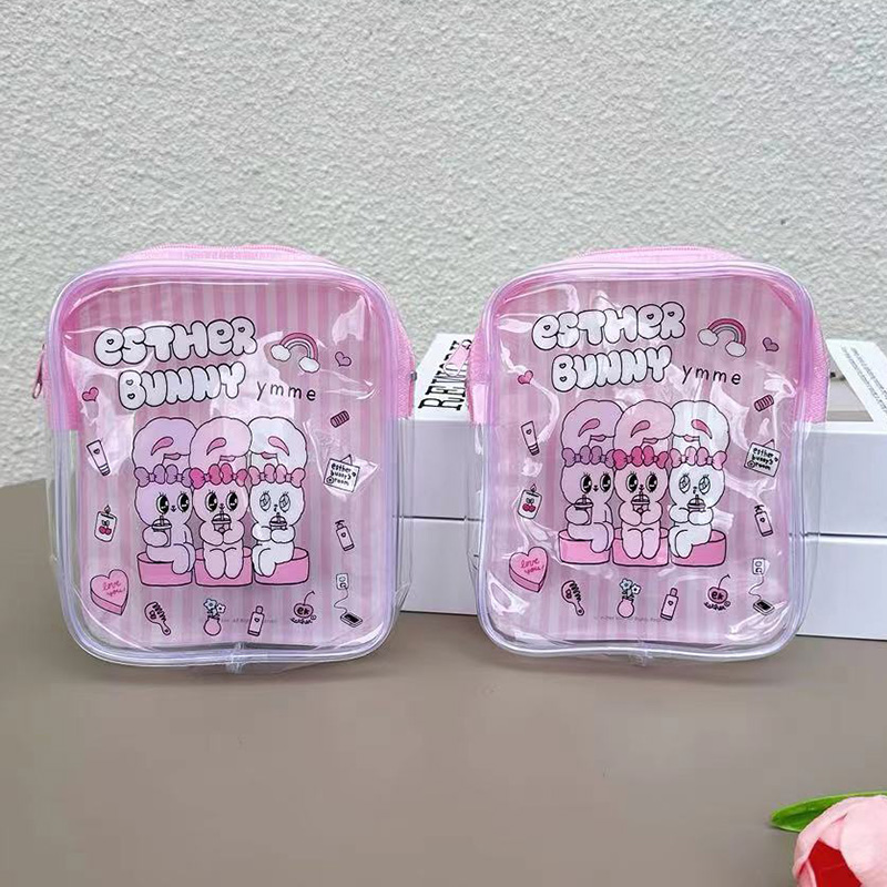Милая прозрачная косметичка Es – обзор и цена Travel Accessories Pink