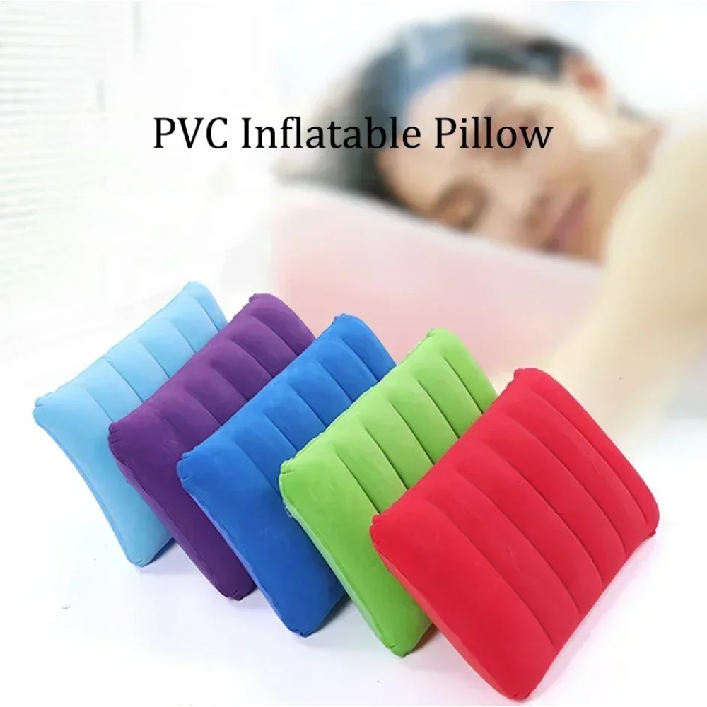 1 шт. надувная подушка-валик,  – обзор и цена Travel Pillow Inflatable