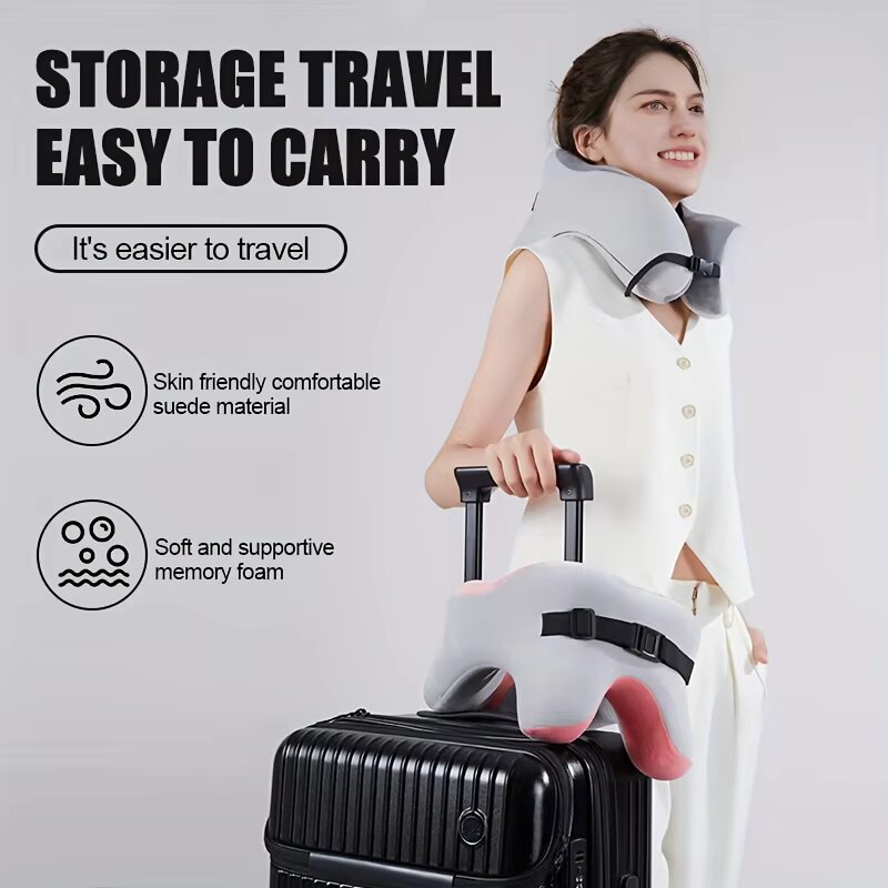 Подушка для шеи U-образной фор – обзор и цена Travel Pillow Inflatable