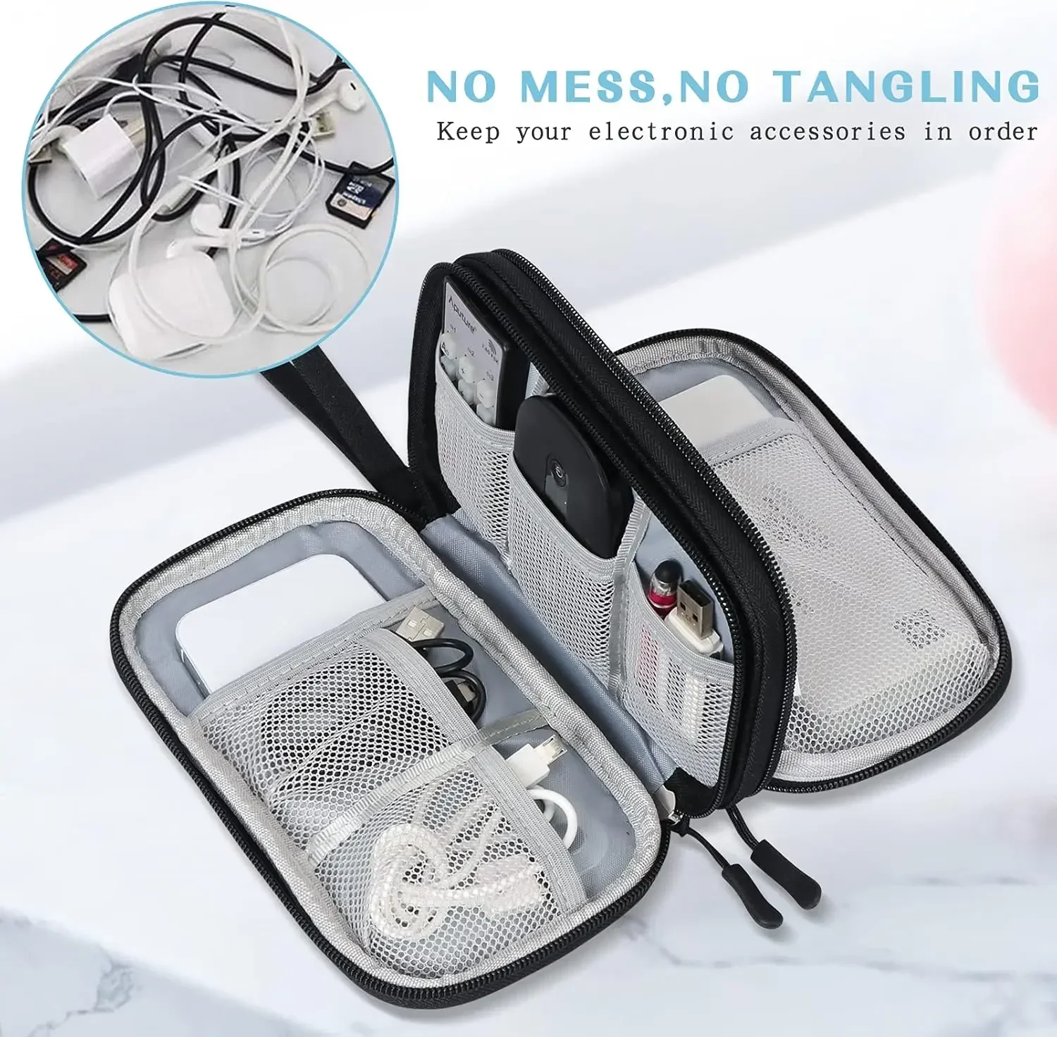 Дорожная сумка для кабелей, по – обзор и цена Travel Accessories Holder