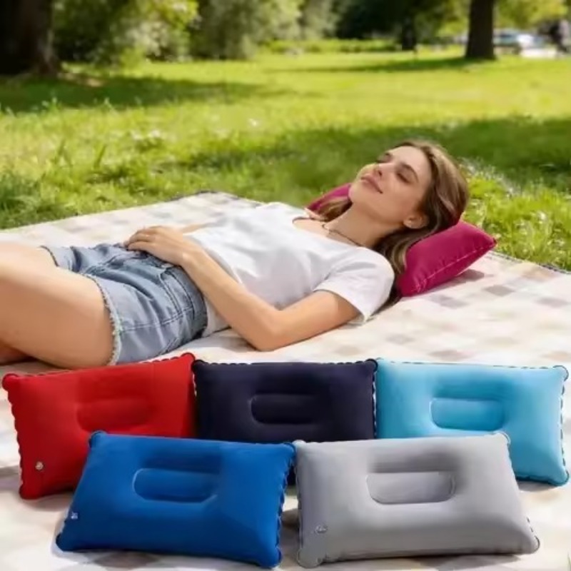 Портативная складная надувная  – обзор и цена Travel Pillow Inflatable